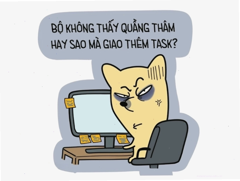 Meme về áp lực công việc