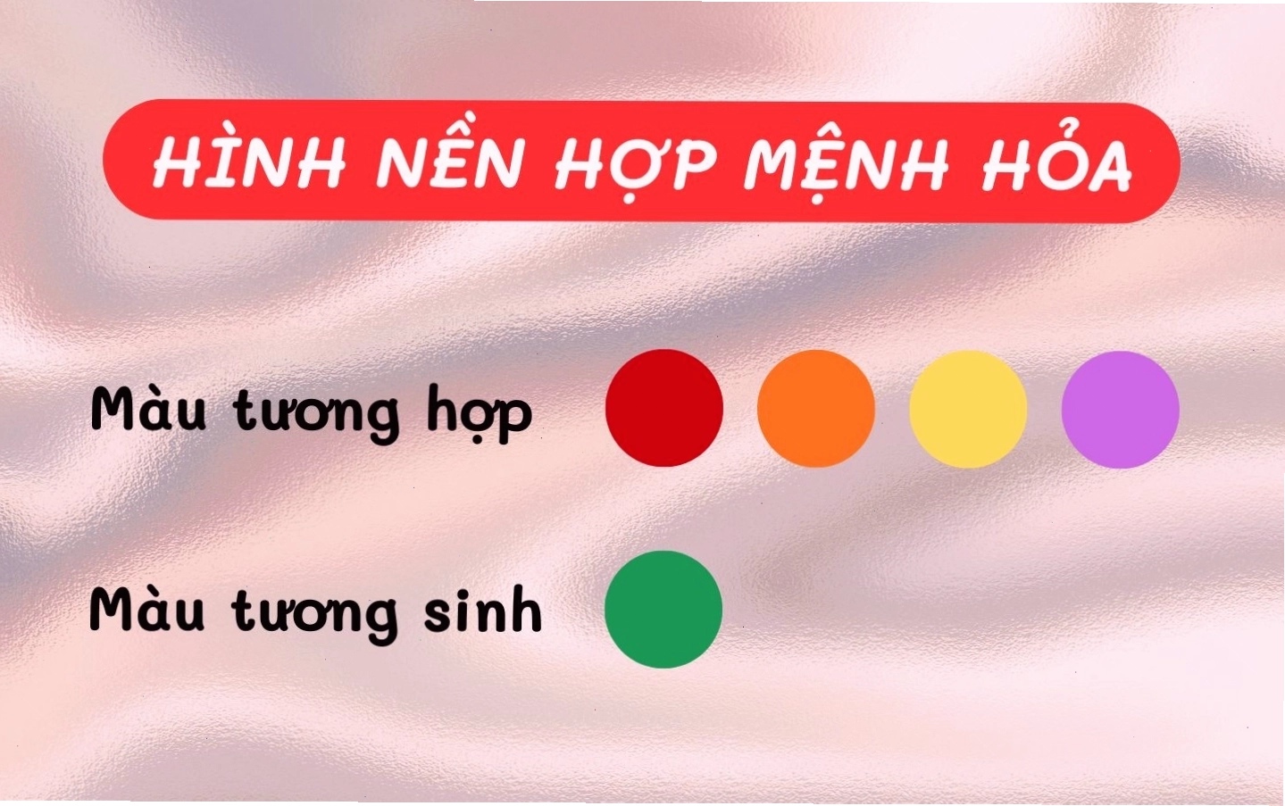 Mệnh Hỏa hợp màu gì để chọn hình nền may mắn