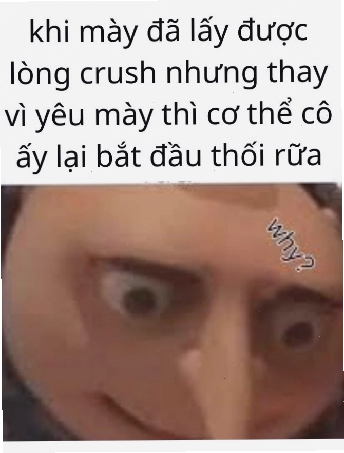 Một ví dụ về dark meme với hình ảnh và nội dung đối lập