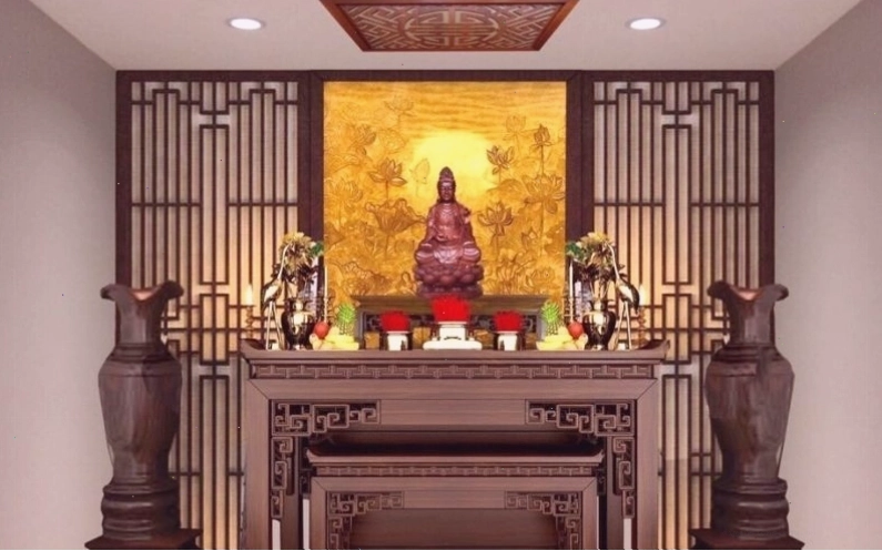 Nên thờ riêng tượng Phật Quan âm ở nơi trang nghiêm