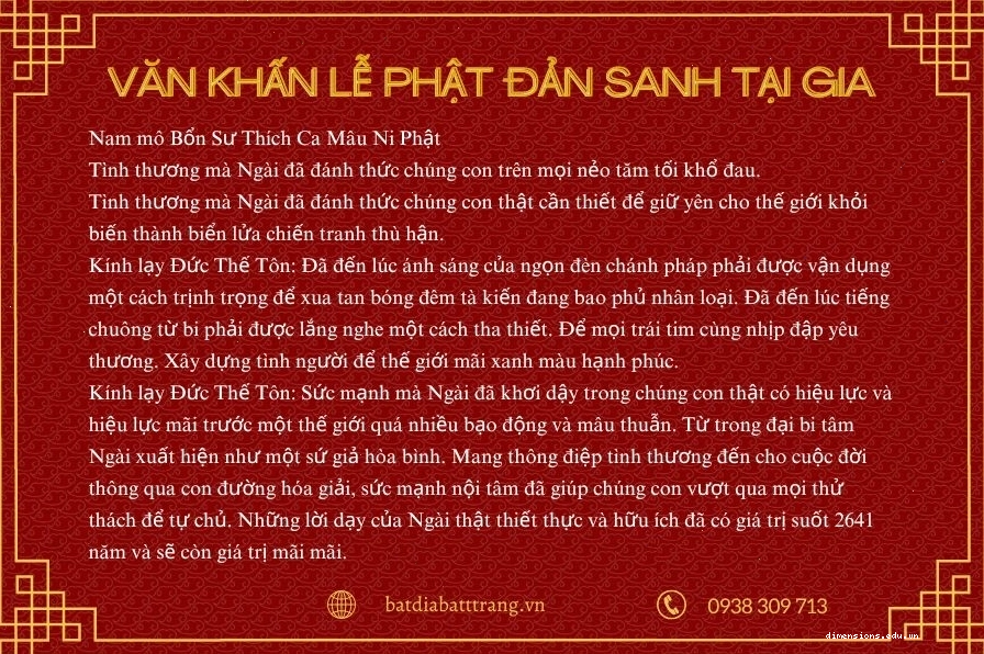 Người đọc đang chăm chú đọc bài khấn nguyện