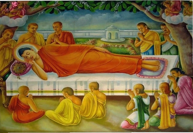 Phật Thích Ca nhập cõi Niết bàn