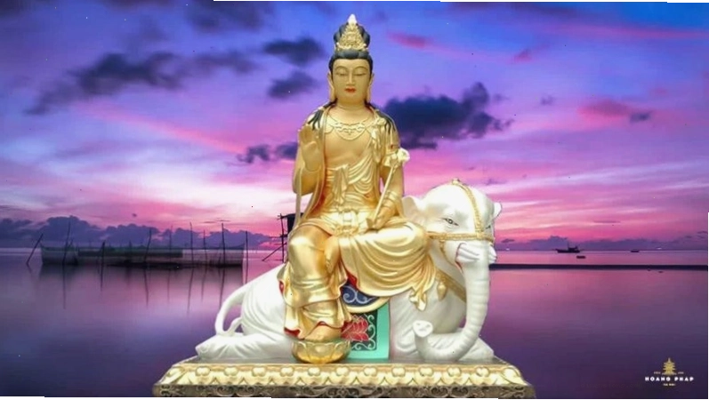 Phổ Hiền Bồ Tát trên voi trắng sáu ngà