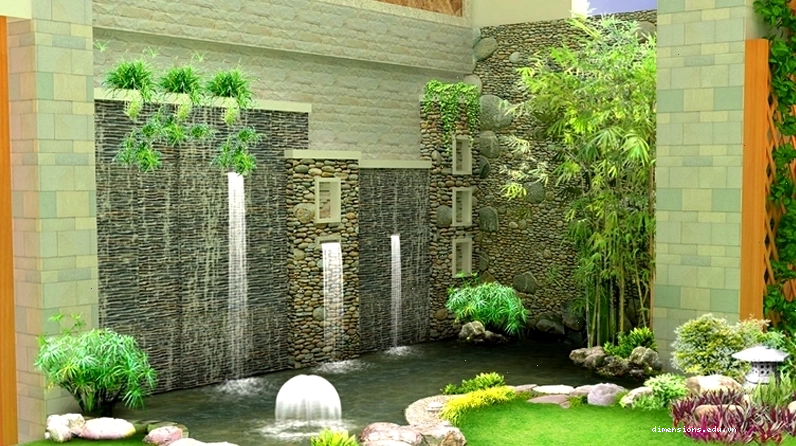 Phong thủy luân đặt ở sân vườn