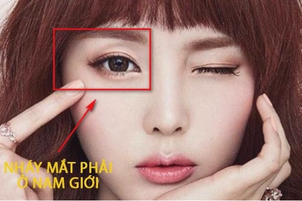Phụ nữ nháy mắt phải liên tục được cho là điềm báo may mắn