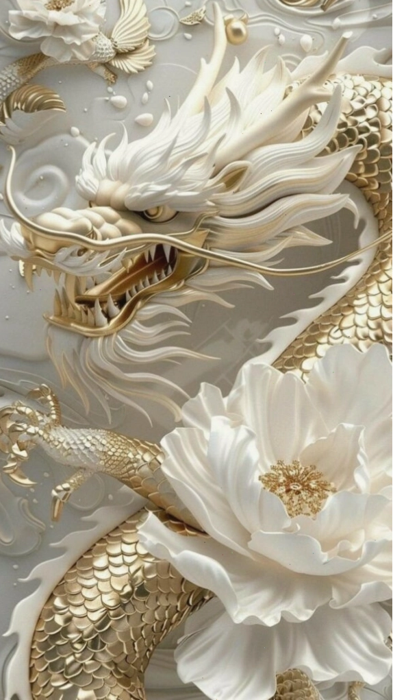Phượng hoàng trắng hoa nở uy nghi