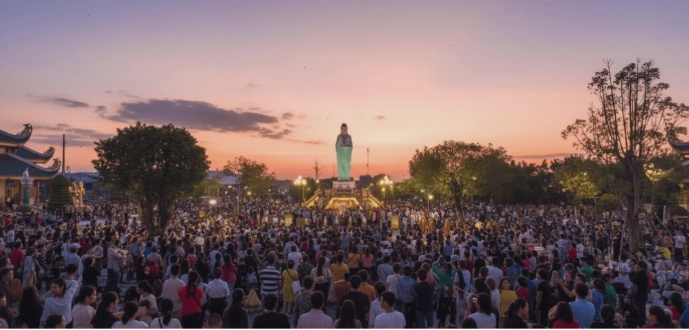 Quan Âm Phật Đài đông đúc vào các ngày lễ lớn