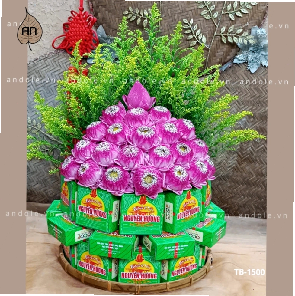 Tháp bánh cốm Quà Hà Nội mẫu 15