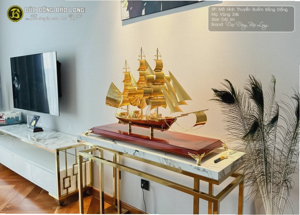 Thuyền buồm phong thủy thu hút tài lộc