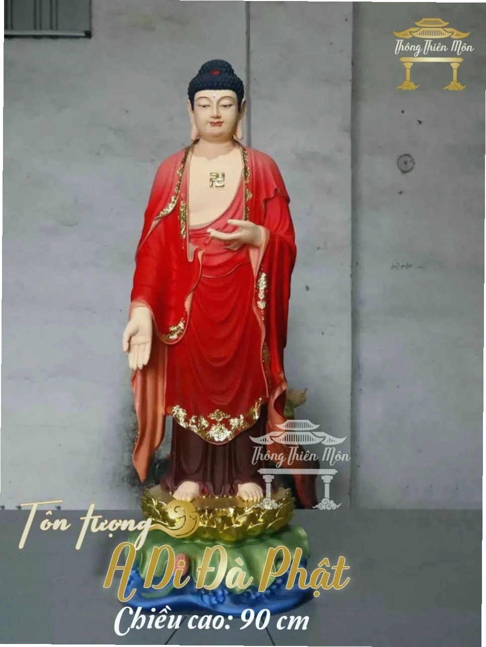 Tôn tượng Đức Phật A Di Đà uy nghiêm