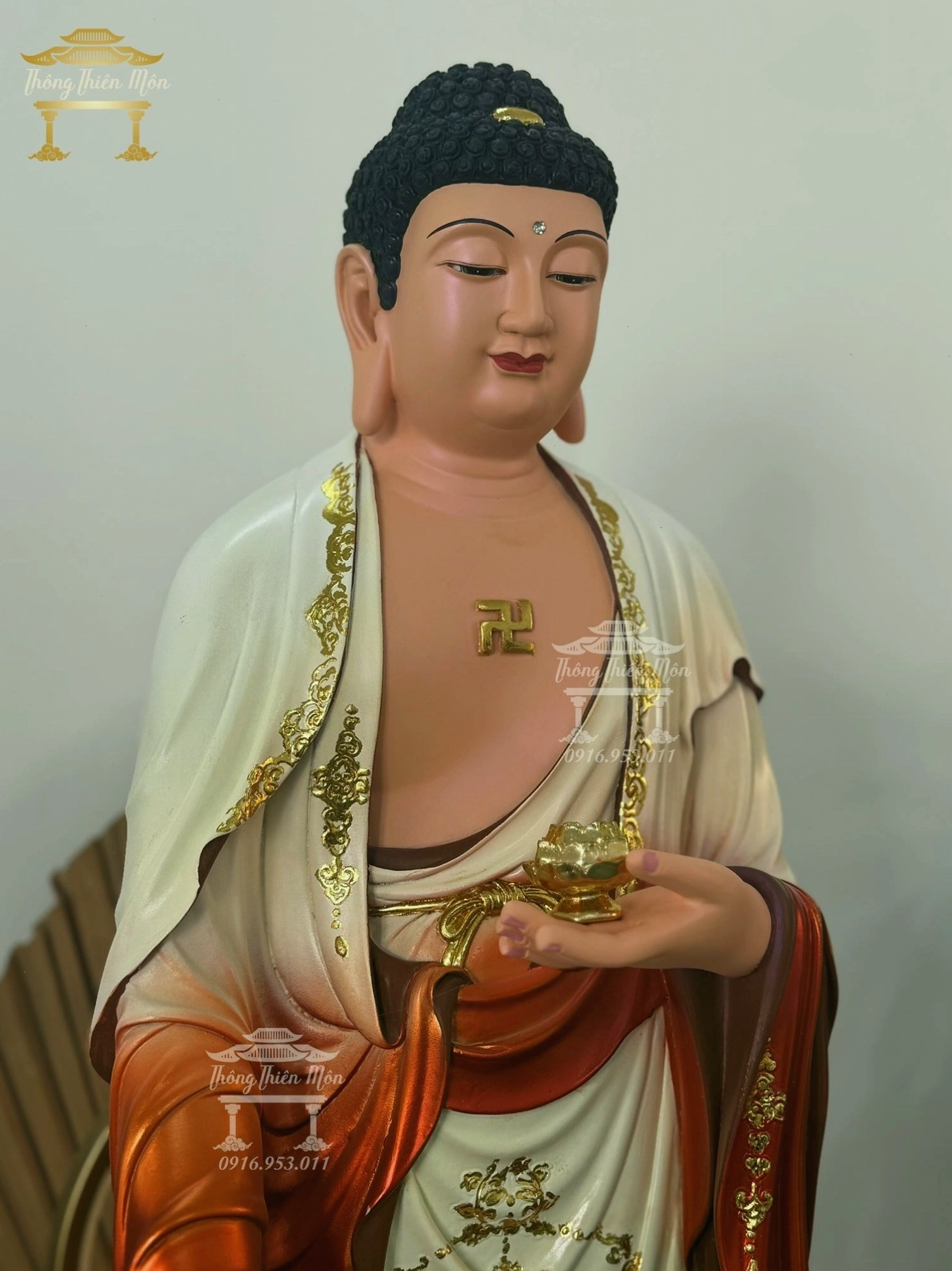 Tôn tượng Phật A Di Đà bằng đồng