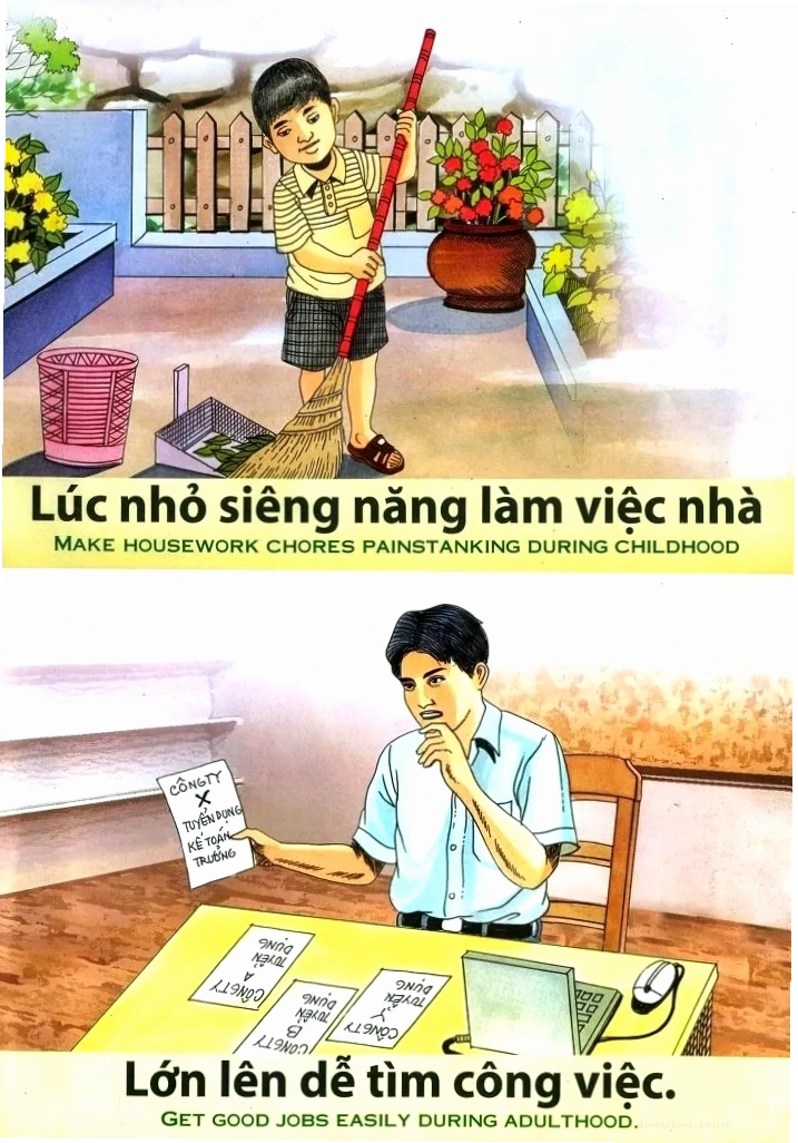 Tranh nhân quả giáo dục về đạo đức