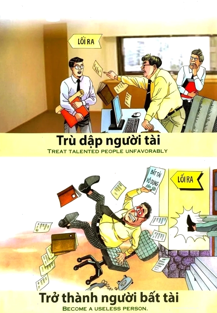 Tranh nhân quả minh họa cho 14 tập truyện
