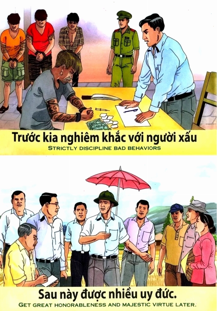 Tranh nhân quả minh họa về sự sám hối