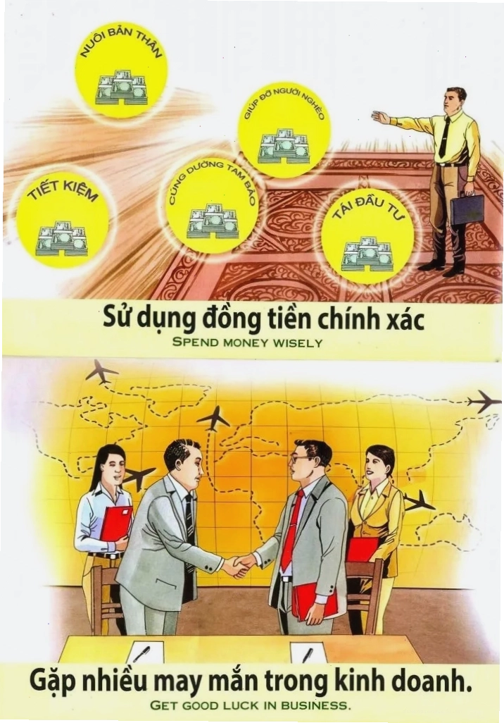 Tranh nhân quả thể hiện cuộc sống sau khi chết và phán xét