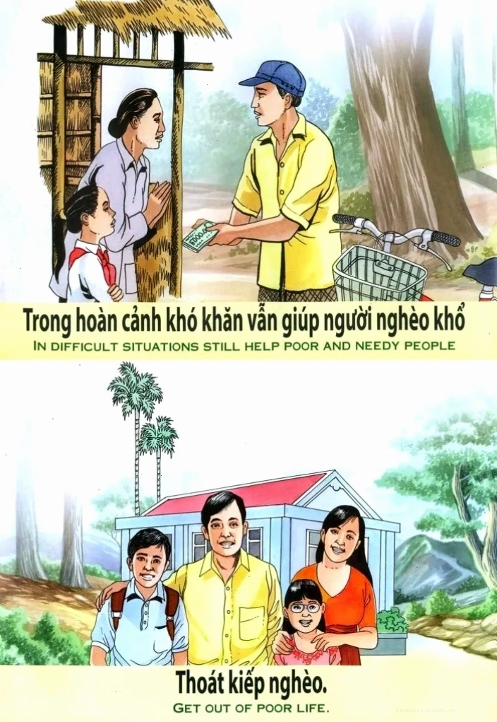 Tranh nhân quả thể hiện quả báo nhãn tiền