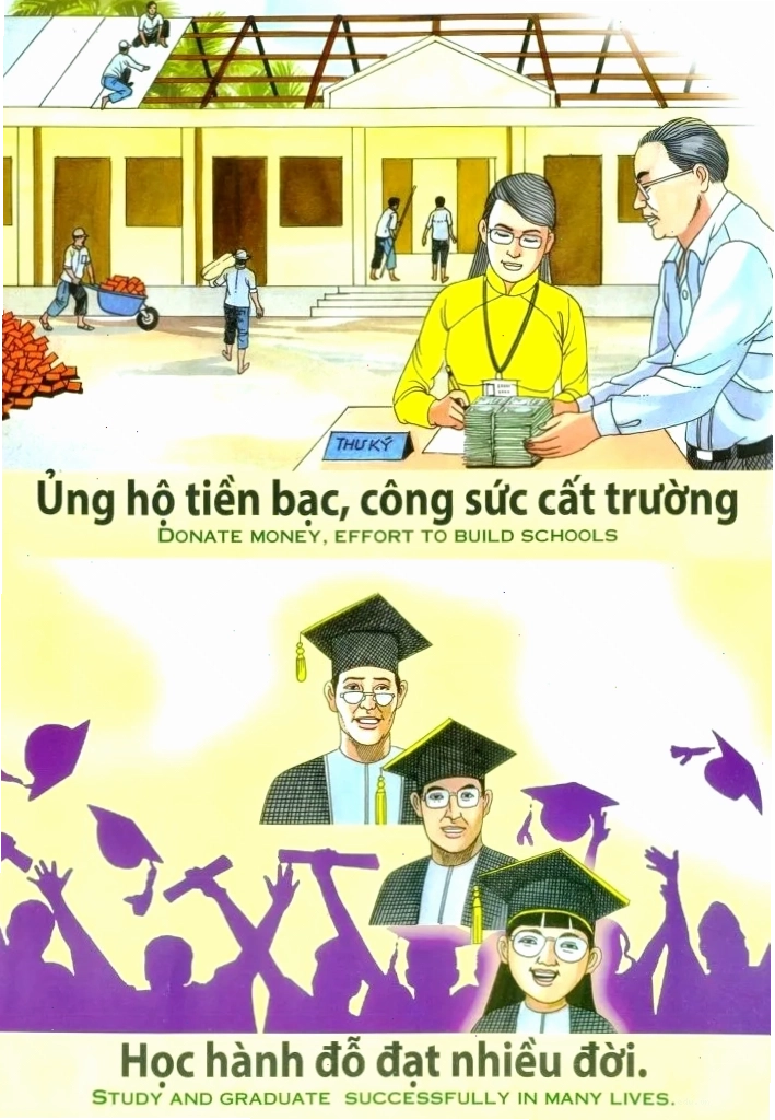 Tranh nhân quả thể hiện sự báo ứng của nghiệp xấu