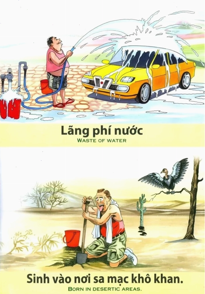 Tranh nhân quả thể hiện sự liên kết giữa hành động và kết quả