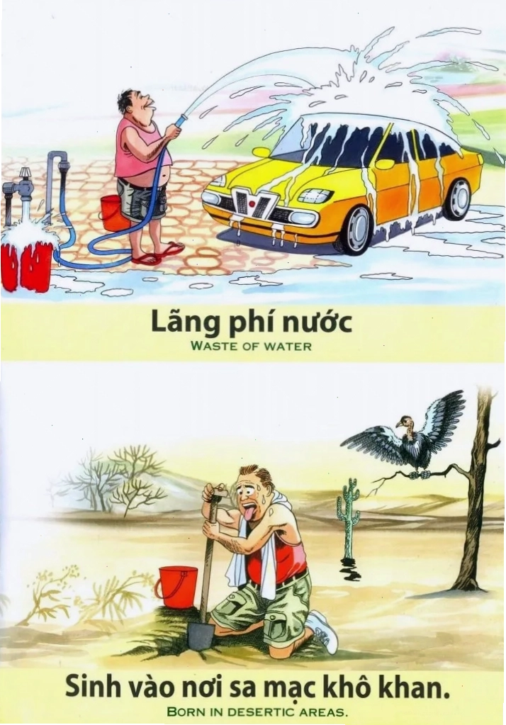 Tranh nhân quả về nghiệp sát sinh và hậu quả về sức khỏe
