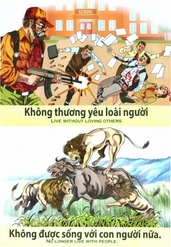 Tranh nhân quả về sự trả vay của nghiệp