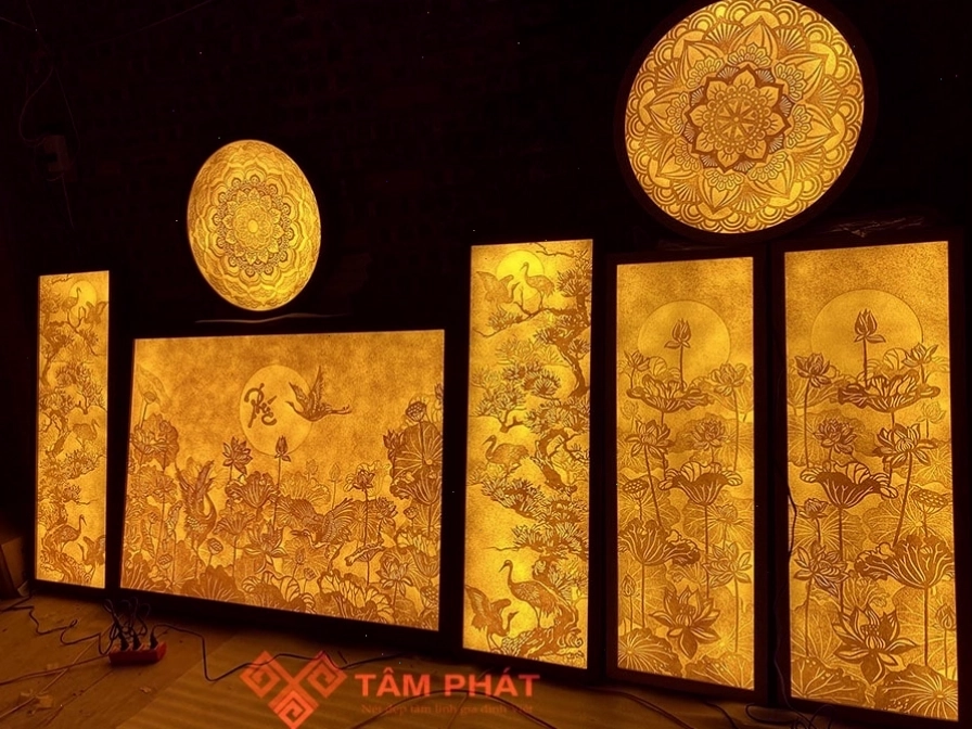 Tranh trúc chỉ thủ công Tâm Phát