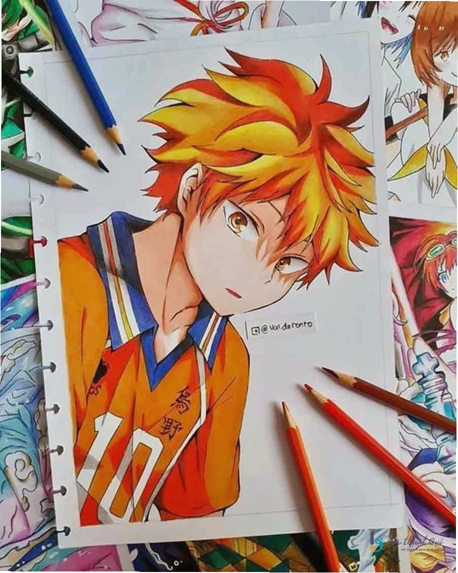Tranh vẽ anime với các nhân vật có phong cách đa dạng