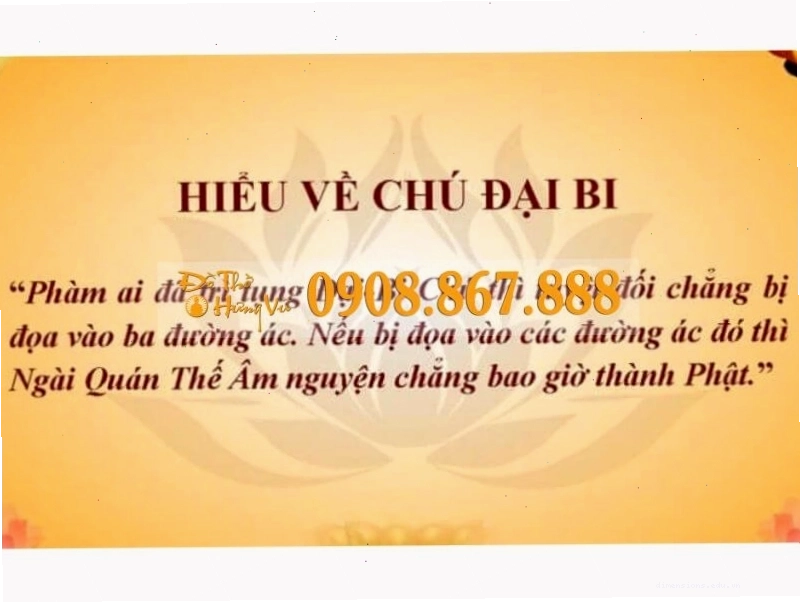 Trình bày bản Chú Đại Bi 5 biến với chữ lớn dễ đọc