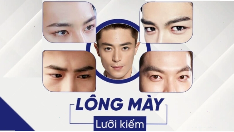 Tướng lông mày Kiếm ở nam giới