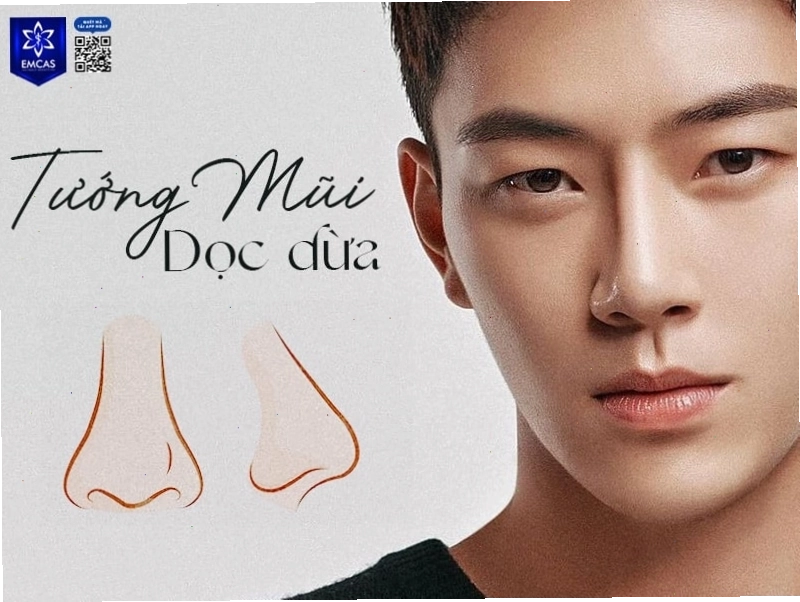Tướng mũi dọc dừa ở nam giới
