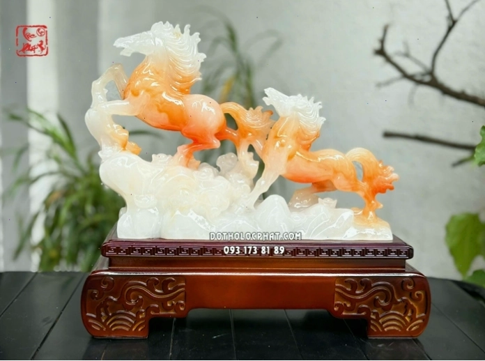 Tượng ngựa song mã phi thiên