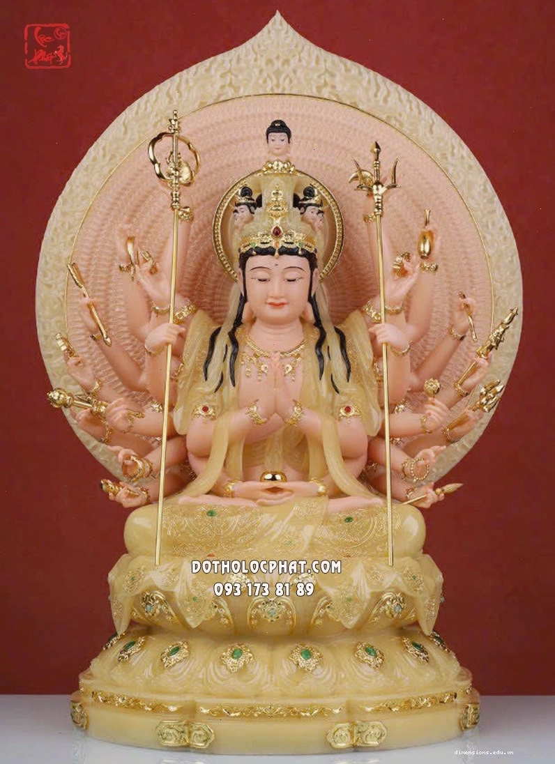 Tượng Phật Thiên Thủ Thiên Nhãn bằng thạch anh