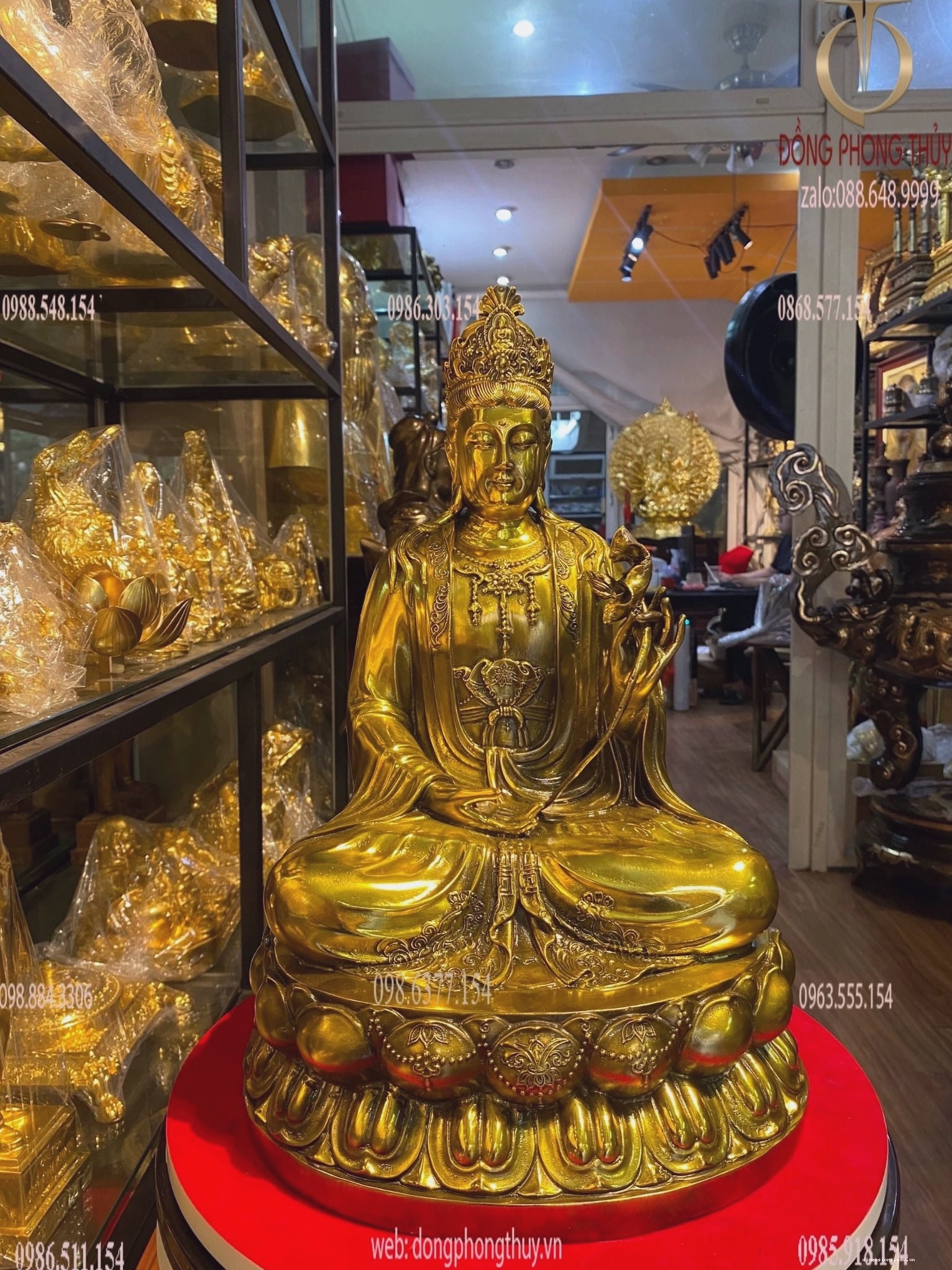 Tượng thế chí bồ tát bằng đồng
