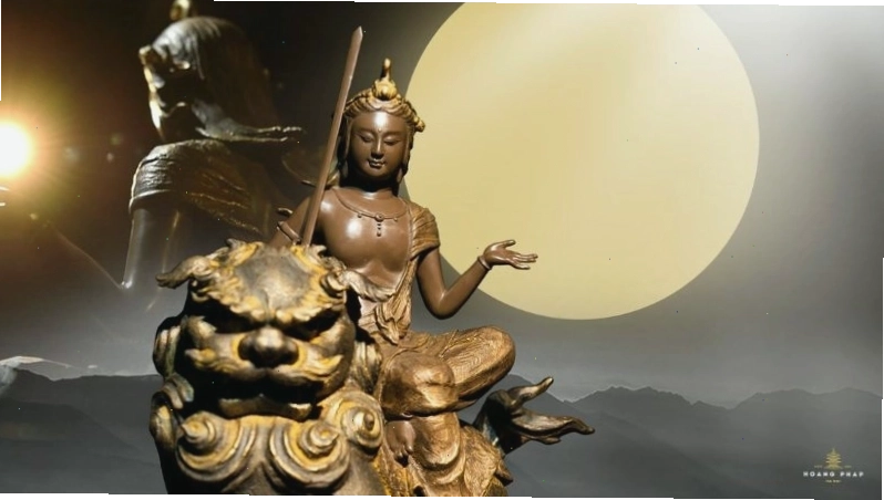 Văn Thù Sư Lợi Bồ Tát với gươm trí tuệ