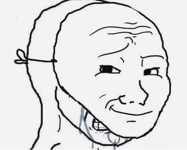 Wojak meme với hành động thể hiện