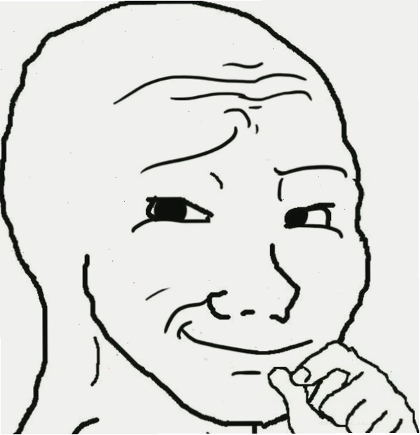 Wojak meme với nét mặt lo lắng
