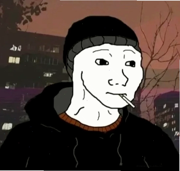 Wojak meme với nét mặt thể hiện sự đồng cảm