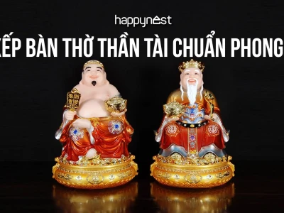 Hướng dẫn cách bài trí bàn thờ Thần Tài theo phong thủy chuẩn 2026